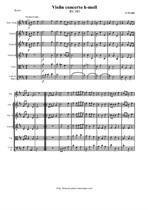 Vivaldi A. Violin Concerto h-moll - Score & Parts