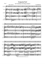 Hoffmeister Fr. A. Concerto Nr.3 for Double Bass and String orchestra in D Major - Score & parts