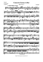 G. Handel Concerto Grosso XI A-Dur - Parts