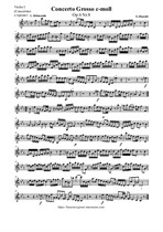 G. Handel Concerto Grosso VIII c-moll - Parts