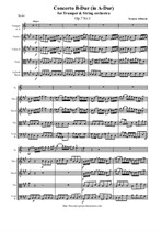 Albinoni T. Concerto for Trumpet and String orchestra B-Dur (transported in A-Dur) - Score & all Parts