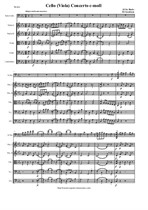 Bach J. Chr. - Casadesus H. Cello (Viola) concerto c-moll - Score & all Parts