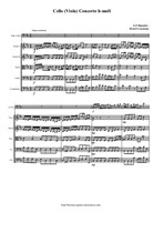 Handel G. - Casadesus H. Cello (Viola) Concerto h-moll - Score & all Parts