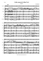 Goltermann G. Concerto Nr.4 G-Dur for Cello and String orchestra - Score & Parts