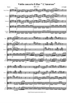 Vivaldi A. Violin concerto E-Dur L'Amoroso - Score & Parts