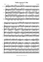 Vivaldi A. Violin concerto C-Dur - Score & Parts