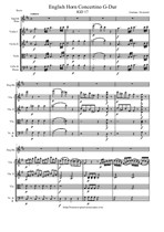 Donizetti G. English Horn Concertino G-Dur - version for Enlish Horn and String orchestra - Score & Parts