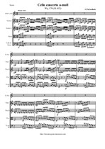 Bach C. Ph. Em. Cello Concerto a-moll - Score & Parts