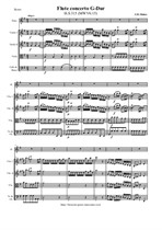 Molter J. M. Flute concerto G-Dur - Score & parts