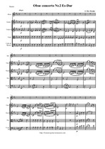 Fischer J. Chr. Oboe concerto Nr.2 Es-Dur - Score & parts