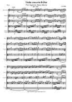 Vivaldi A. Violin concerto B-Dur Per Signora Anna Maria - Score & parts