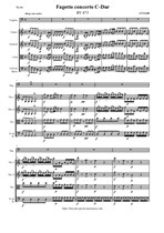 Vivaldi A. Fagotto concerto C-Dur - Score & Parts