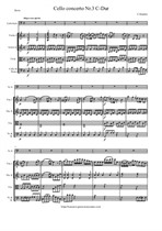 Stamitz C. Cello concerto Nr.3 C-Dur - Score & Parts