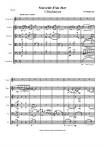 Tchaikovsky P. Souvenir d' un lieu cher (1.Meditations, 2.Scherzo, 3.Melody) for Violin and String orchestra - Score & Parts