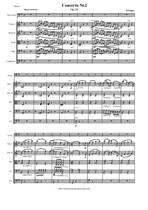 Popper D. Concerto Nr.2 e-moll for Cello and String orchestra (1-st movement) - Score & parts