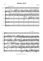 Dvorak A. Romance f-moll for Violin and String orchestra - Score & parts
