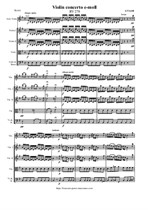 Vivaldi A. Violin concerto e-moll – Score & Parts