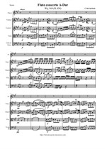 Bach C.Ph.Em. Flute concerto A-Dur - Score & Parts