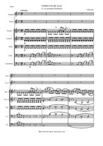 Rossini G. Soirees musicales No.11 - La serenata (Notturno) for 2 voices and String orchestra - Score & parts