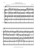 Rossini G. Soirees musicales No.8 - La danza (Tarantella Napoletana) for voice and String orchestra - Score & parts