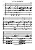 Mozart L. Due Corni concerto Es-Dur - Score & parts