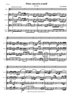 Benda Fr. Flute concerto a-moll - Score & parts