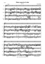 Benda Fr. Flute concerto G-dur - Score & parts